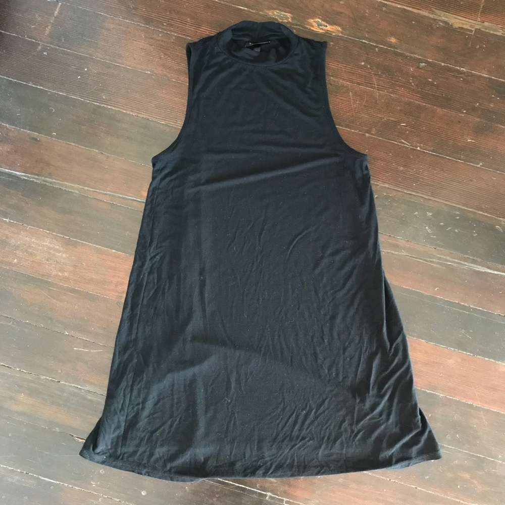 TOPSHOP high neck basic mini dress